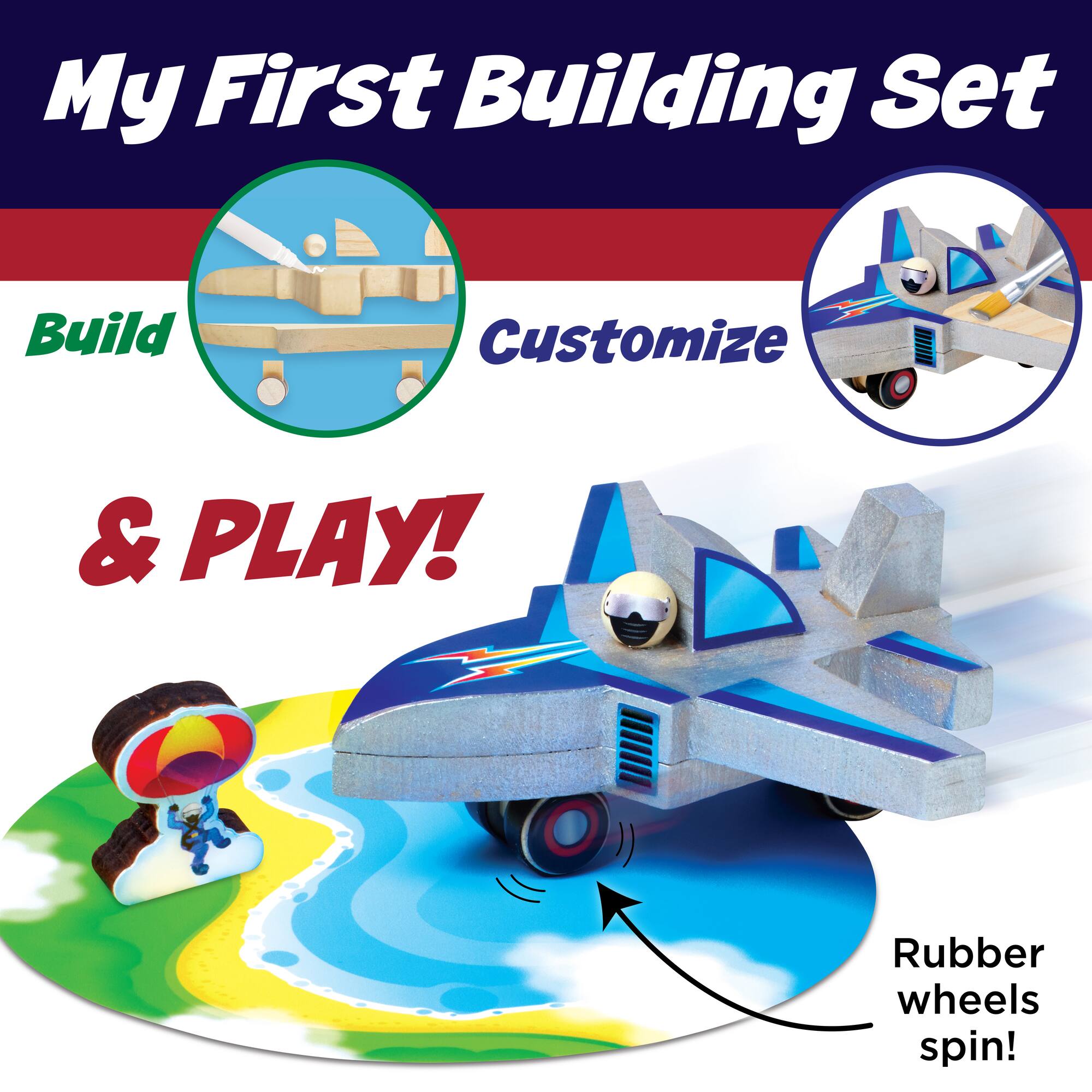 Creativity for Kids® Buildeez!™ Ace Jet Plane Wooden Model Set